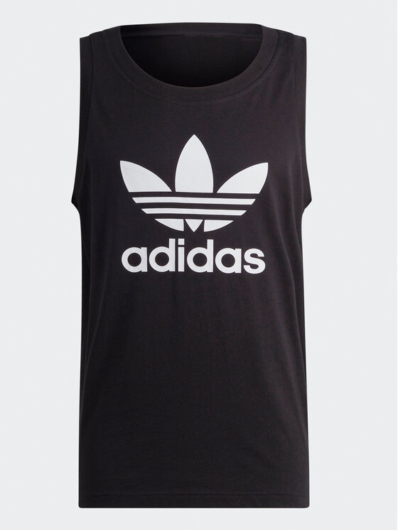 adidas adidas Tank top Adicolor Classics Trefoil Tank Top IA4811 Czarny Regular Fit