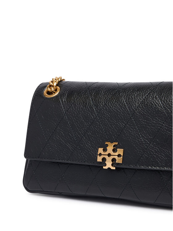 Tory Burch Tory Burch Kabelka Charlie Quilted Small Shoulder Bag 185829 Čierna