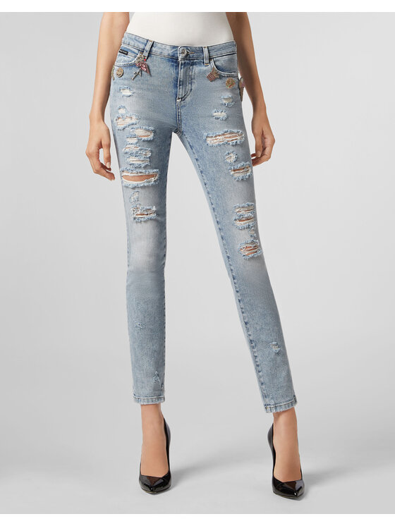 PHILIPP PLEIN PHILIPP PLEIN Jeansy 30897 Niebieski jasny