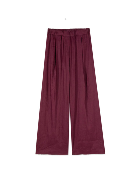 Oltre Oltre Spodnie materiałowe P002J002453N036 Bordowy Regular Fit