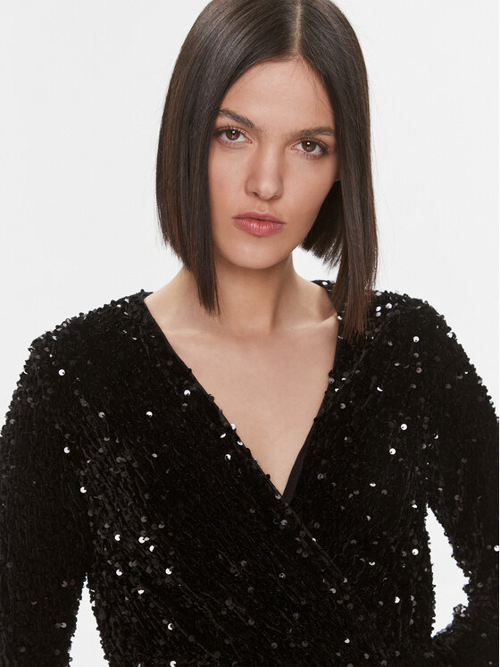 Liu Jo Liu Jo Rochie cocktail MF3253 J4591 Negru Regular Fit