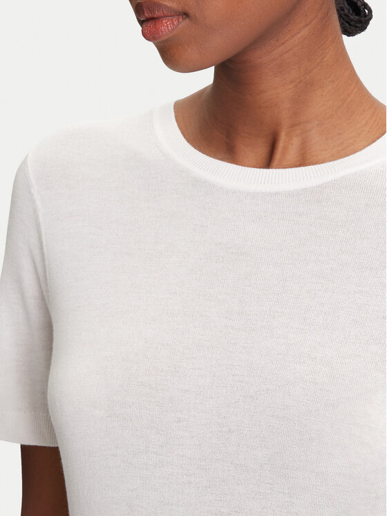 Calvin Klein Calvin Klein Sweter LV044A307G Écru Regular Fit