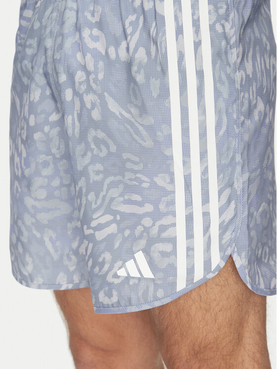 adidas adidas Pantaloni scurți sport Own the Run 3-Stripes JD7769 Albastru Regular Fit