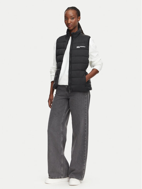 Karl Lagerfeld Jeans Karl Lagerfeld Jeans Sportski prsluk B3W15043 Crna Regular Fit
