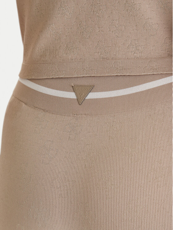 Guess Guess Legginsy V6RB05 Z4692 Beżowy Slim Fit