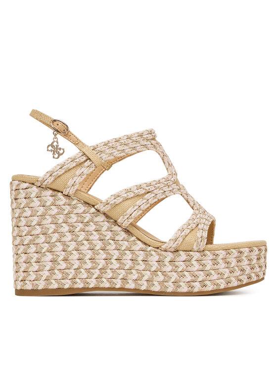 Guess Sandały FLJERS FAB04 Beżowy