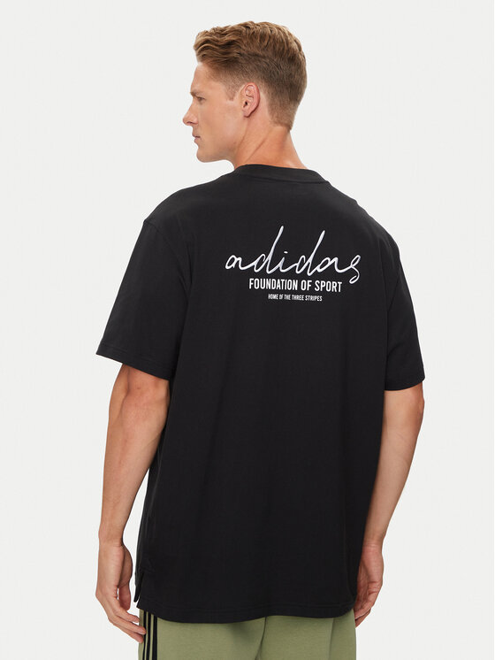 adidas adidas Majica Brand Love IW3539 Črna Loose Fit