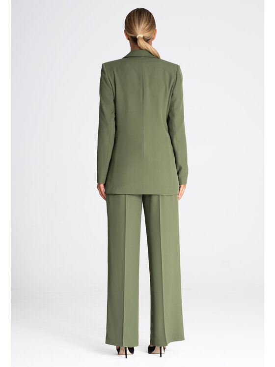 FIGL FIGL Marynarka M948 Khaki Regular Fit