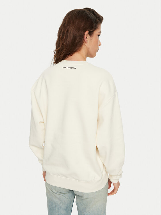 KARL LAGERFELD KARL LAGERFELD Sweatshirt A1W20045 Écru Regular Fit