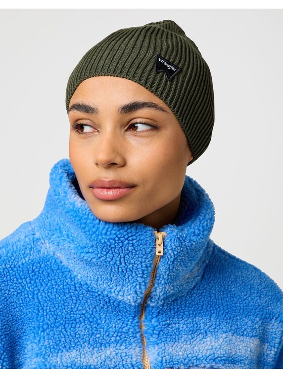 Wrangler Wrangler Czapka EASY BEANIE Zielony