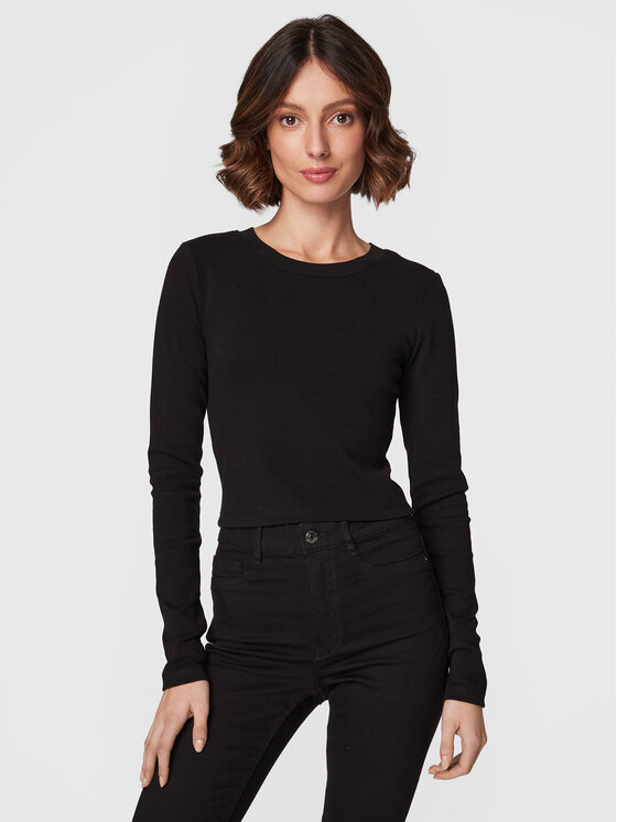Gina Tricot Gina Tricot Bluse Matilda 17618 Schwarz Slim Fit