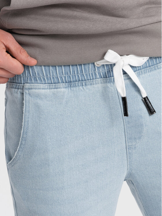 Ombre Ombre Jeansy OM-PADJ-0150 Niebieski Slim Fit