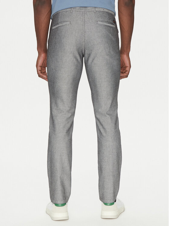 BOSS BOSS Spodnie materiałowe 50536834 Szary Slim Fit