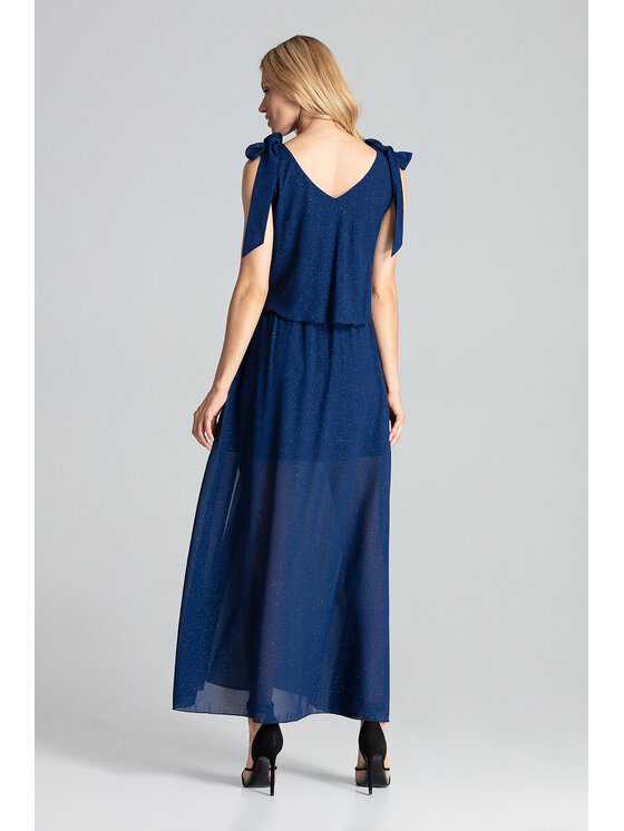 FIGL FIGL Sukienka M691 Granatowy Regular Fit