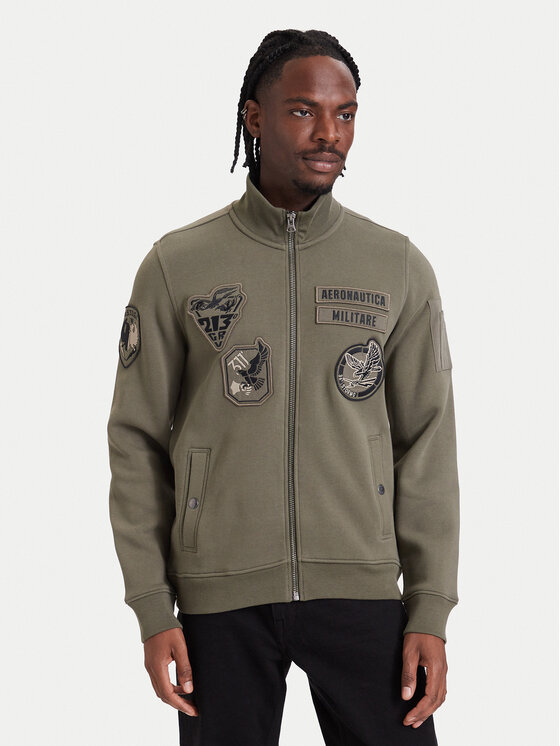 Aeronautica Militare Aeronautica Militare Sweatshirt 262FE2143UF00686 Khakifarben Regular Fit
