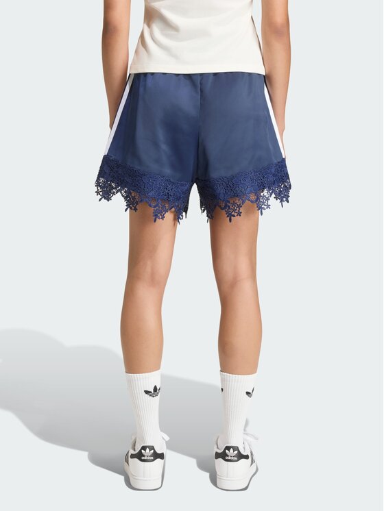 adidas adidas Szorty sportowe SATIN LACE Niebieski jasny Loose Fit