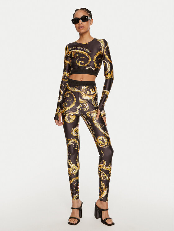 Versace Jeans Couture Versace Jeans Couture Leggings 77HAC101 JS360 Nero Slim Fit