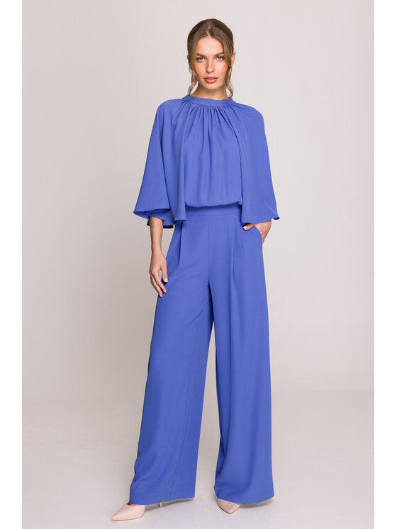 Stylove Stylove Overal S397 Modrá Sexy Straight Fit