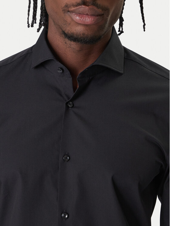 HUGO HUGO Särk C-Jason 50293691 Must Slim Fit