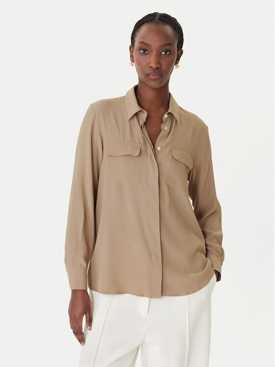 Marella Marella Camicia Febe 2613111051 Beige Regular Fit