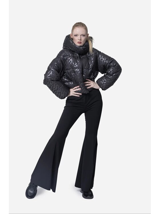 PINKO PINKO Kurtka puchowa Infuso Czarny Regular Fit