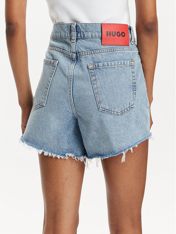 HUGO Hugo Джинсові шорти Gealea 50513761 Голубий Regular Fit