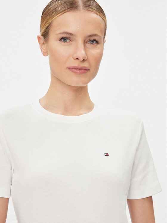Tommy Hilfiger Tommy Hilfiger T-Shirt New Cody WW0WW40587 Biały Slim Fit