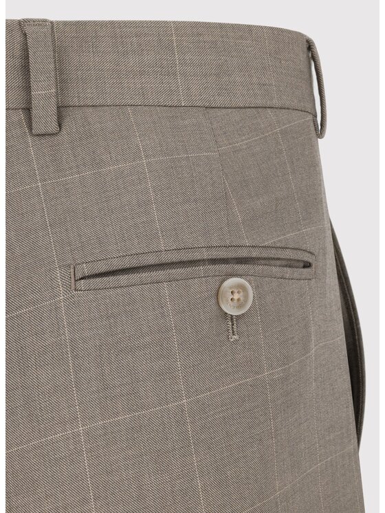 Pako Lorente Pako Lorente Spodnie garniturowe P26WF-6G-009 Beżowy Slim Fit