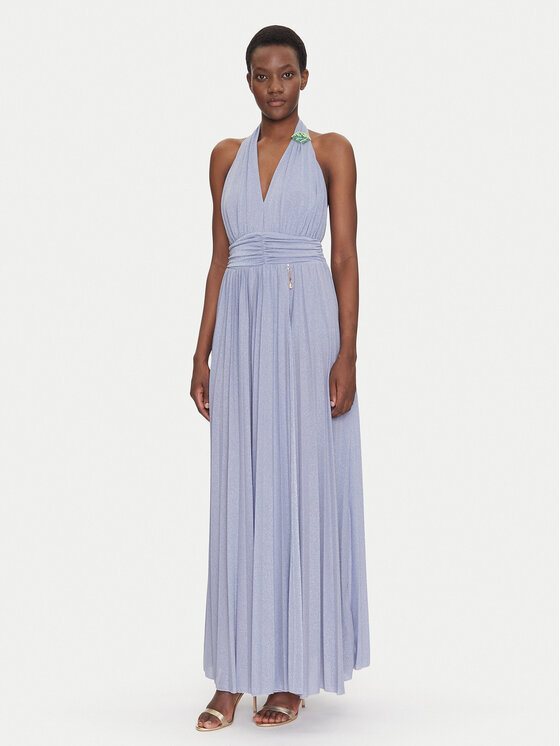 Fracomina Fracomina Rochie de seară FQ25SD3010W799Q7 Albastru Regular Fit