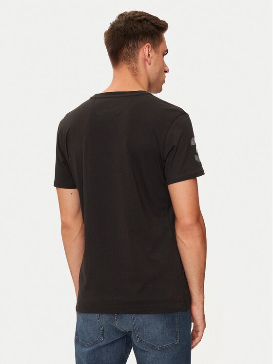La Martina La Martina T-Shirt ZMR322 JS206 Czarny Regular Fit