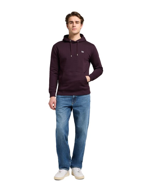 Lee Lee Bluza 112371837 Bordowy Regular Fit