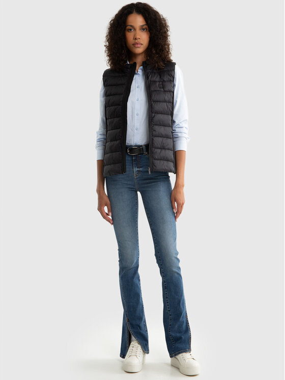 BIG STAR BIG STAR Bezrękawnik TRINOE_906_130 Czarny Basic Fit