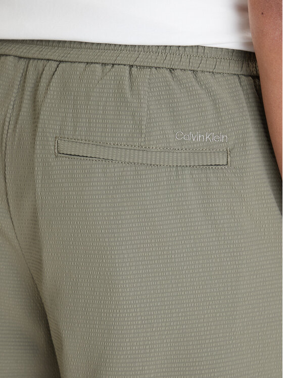 Calvin Klein Calvin Klein Szorty materiałowe LV04LF610G Khaki Straight Fit
