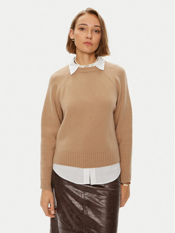Weekend Max Mara Weekend Max Mara Пуловер 2425366162 Бежов Regular Fit