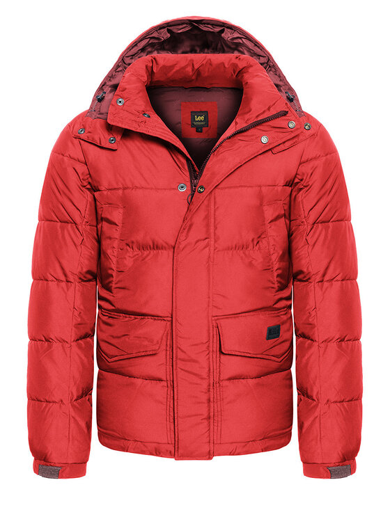Lee Lee Giubbotto invernale PUFFER JACKET Rosso Regular Fit
