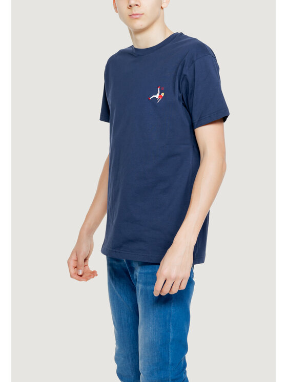 The Bomber The Bomber T-shirt The Bomber Calciatore Blu To Fit