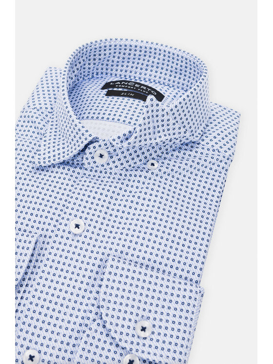 Lancerto Lancerto Koszula Torey KO073222000030 Niebieski Slim Fit