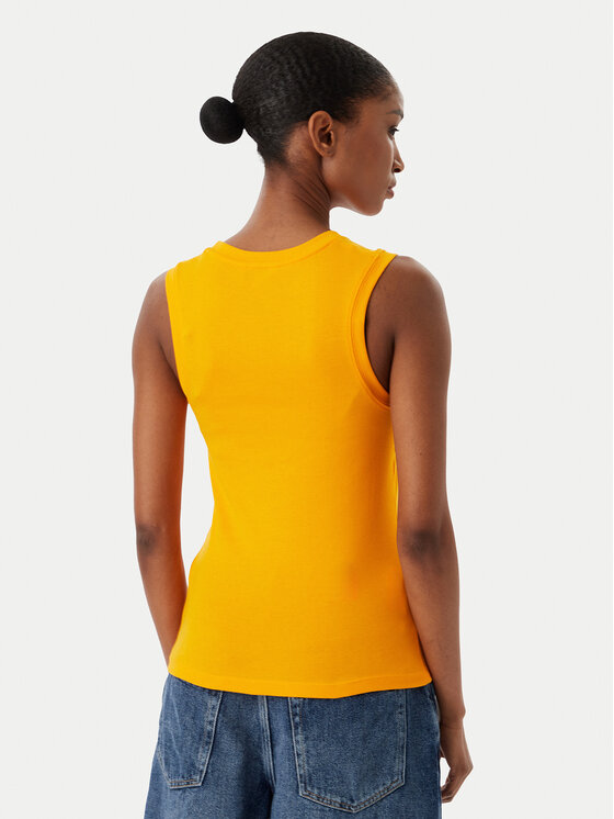 Tommy Hilfiger Tommy Hilfiger Top WW0WW47806 Orange Slim Fit