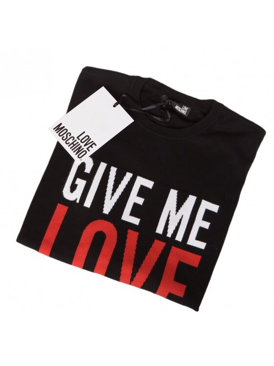 MOSCHINO MOSCHINO Sweter MSG4010X 0320 Czarny Reglan Fit