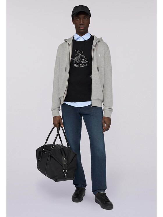 Trussardi Trussardi Felpa G8068500066N013 Grigio Regular Fit