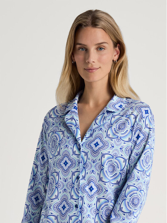 Calida Calida Camicia da notte 36153 Blu Comfortable Fit