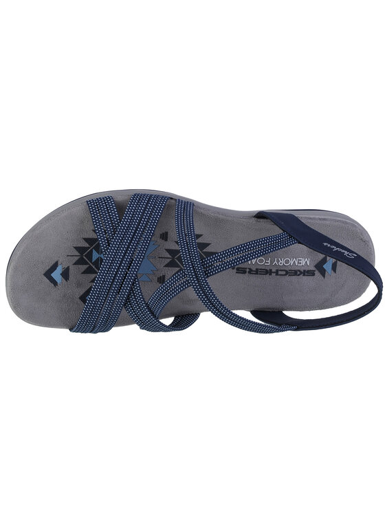 Skechers Skechers Sandali Skechers Reggae Slim - Turn It Up Blu scuro