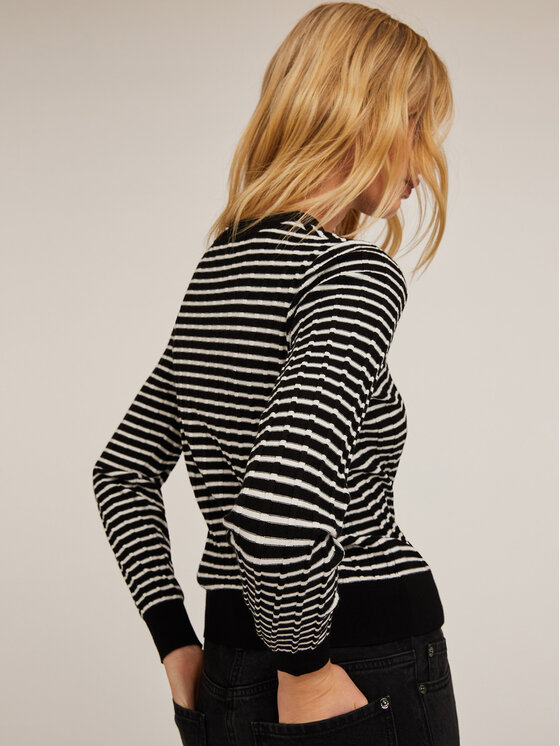 Motivi Motivi Kardigan M719W003296N0Z3 Biały Slim Fit