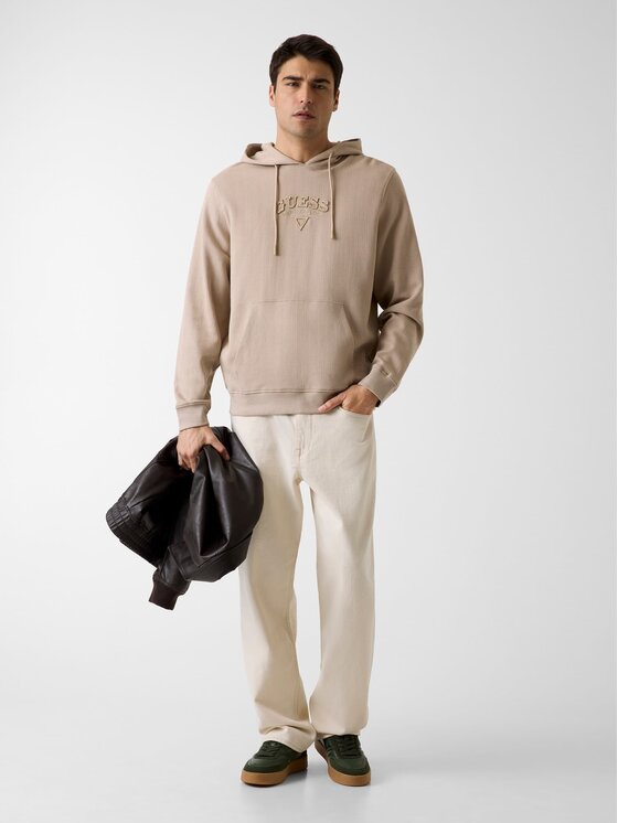Guess Guess Mikina 181820 Béžová Classic Fit