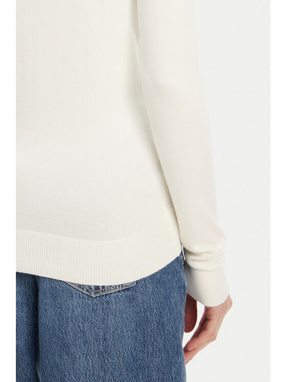 Guess Guess Pulover W5YR24 Z2NQ2 Écru Regular Fit