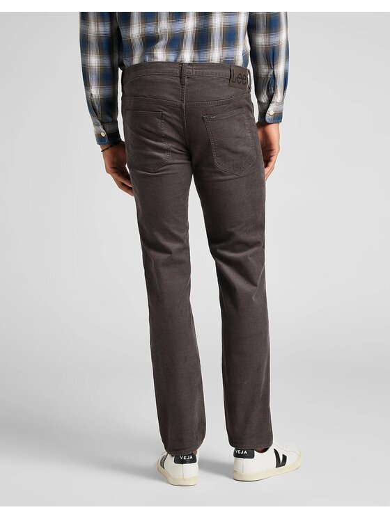 Lee Lee Pantaloni di tessuto DAREN ZIP FLY Marrone Regular Fit