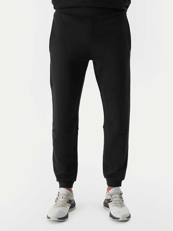 4F 4F Pantaloni da tuta 4FWSS24TTROM645 Nero Regular Fit