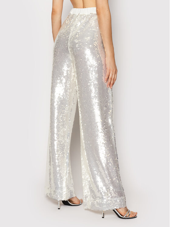 Ted Baker Ted Baker Pantaloni di tessuto Opalan 257028 Bianco Relaxed Fit