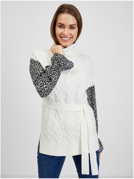 Orsay Orsay Sweter 507494-029000__XS Écru Long Fit