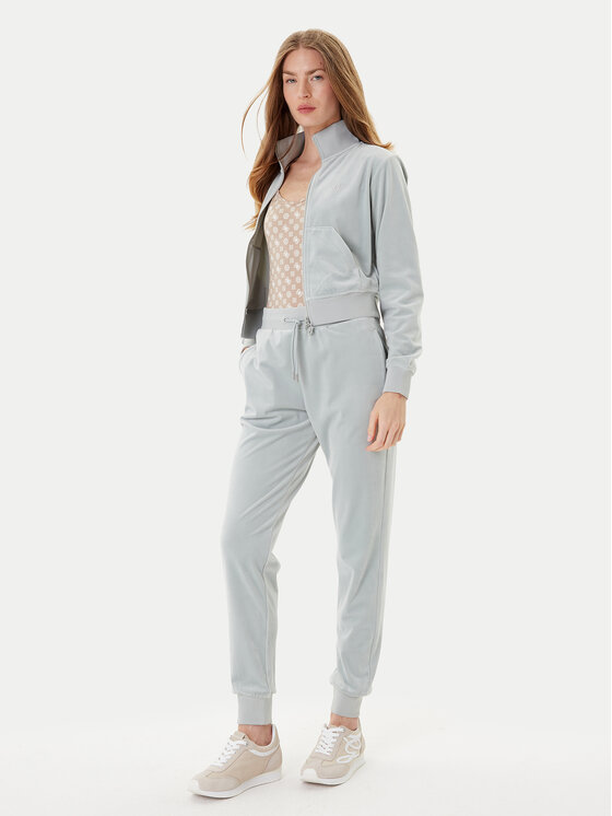 Guess Guess Teplákové nohavice V3BB27 K0232 Zelená Regular Fit